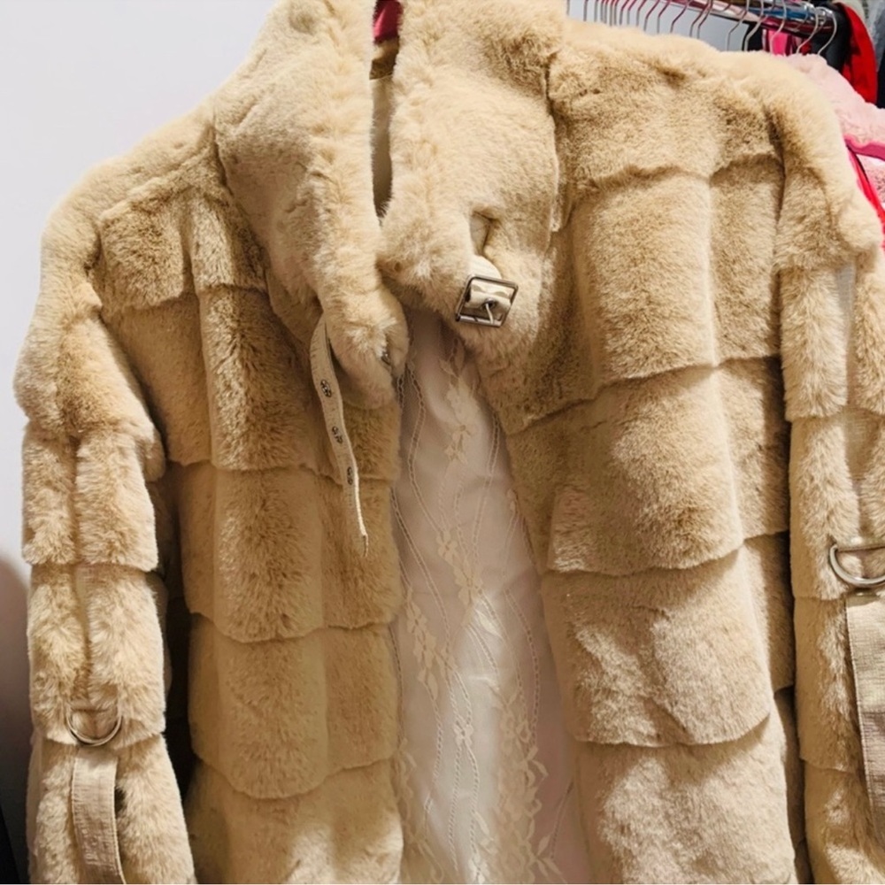 Super soft faux fur coat